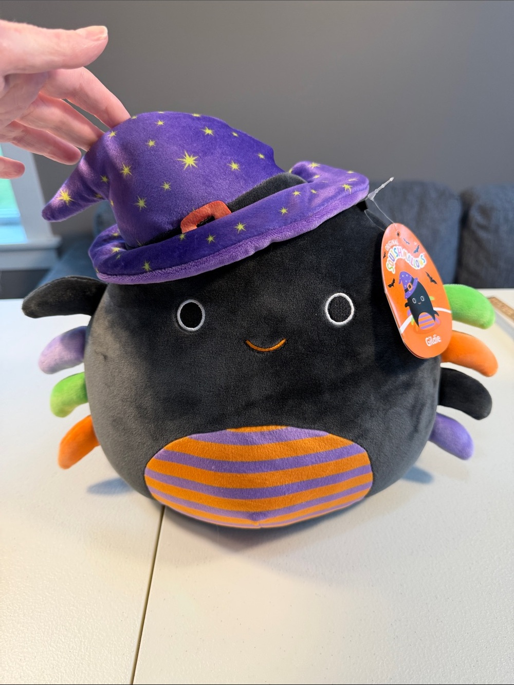 Squishmallows Gildie Spider Witch Halloween 9.5” Plush NWT
